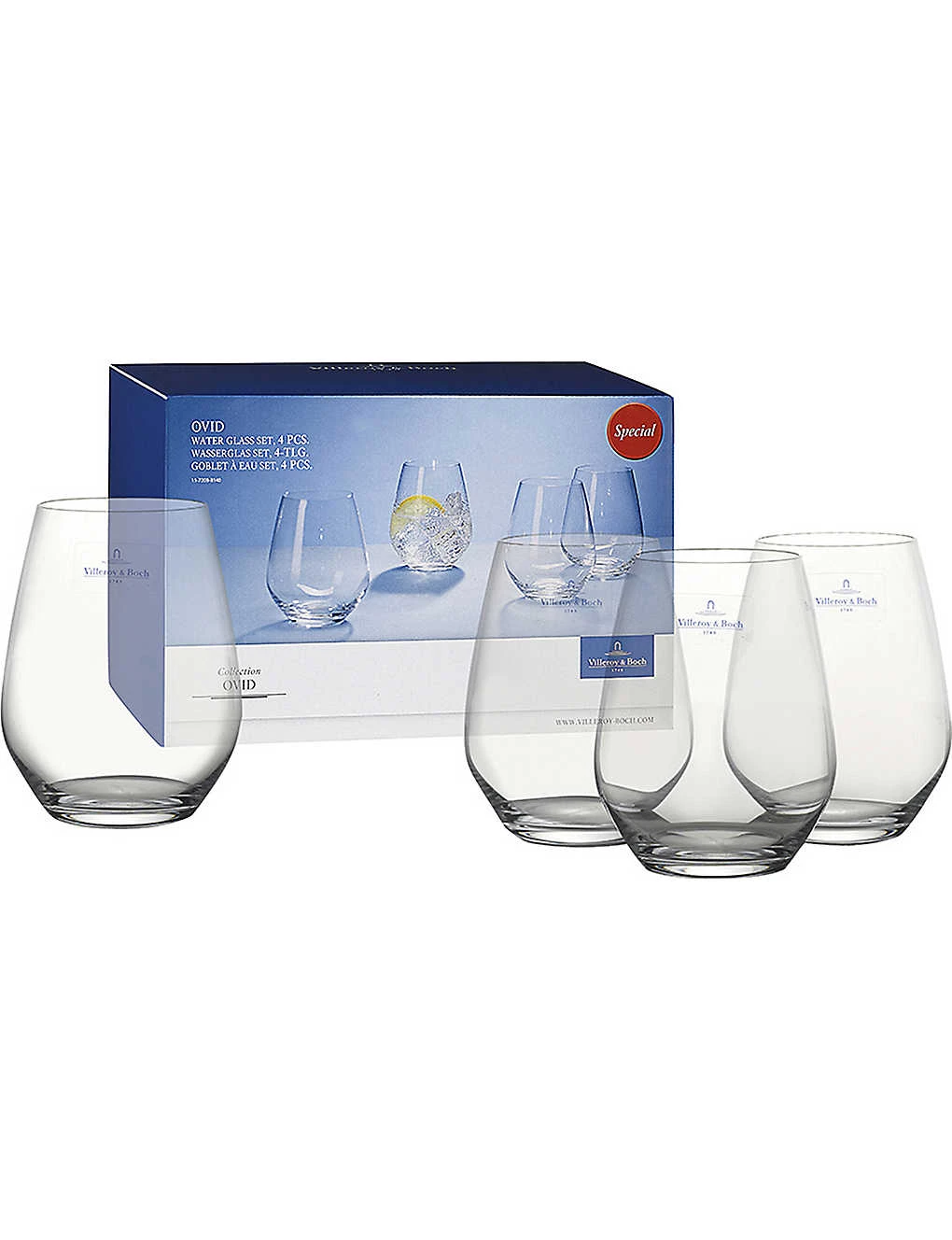 VILLEROY & BOCH Ovid Water Glass Set 1 VILLEROY & BOCH Ovid Water Glass Set