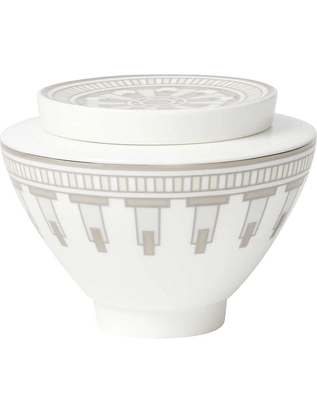 VILLEROY & BOCH La Classica Contura Porcelain Sugar Pot White 2 VILLEROY & BOCH La Classica Contura Porcelain Sugar Pot White - Image 2