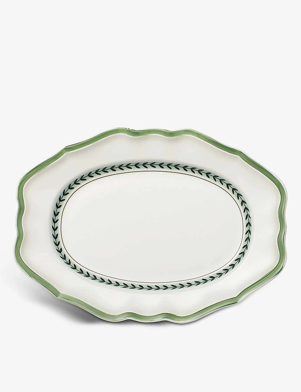 VILLEROY & BOCH French Garden Green Line Porcelain Serving Dish 37cm 1 VILLEROY & BOCH French Garden Green Line Porcelain Serving Dish 37cm
