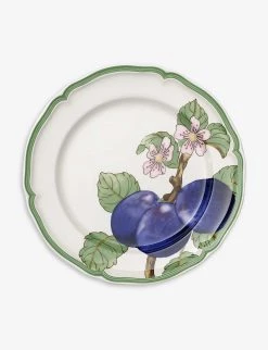 VILLEROY & BOCH French Garden Modern Fruits Plum Porcelain Flat Plate 26cm