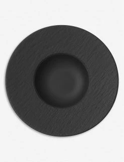 VILLEROY & BOCH Manufacture Rock Porcelain Pasta Plate 29cm Black