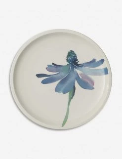 VILLEROY & BOCH Artesano Flower Art Breakfast Plate Rose Blue Green