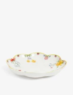 VILLEROY & BOCH Spring Awakening Large Floral-embossed Porcelain Bowl 30cm