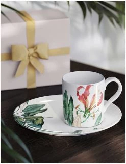 VILLEROY & BOCH Avarua Leaf-print Porcelain Saucer 18.5cm -VILLEROY & BOCH Saels unnamed file 209