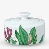 VILLEROY & BOCH Avarua Botanical-print Porcelain Jam Pot 11.5cm