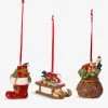 VILLEROY & BOCH Toy's Delight Porcelain Tree Decorations Set Of Three