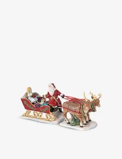 VILLEROY & BOCH Christmas Toys Sleigh Porcelain Statue