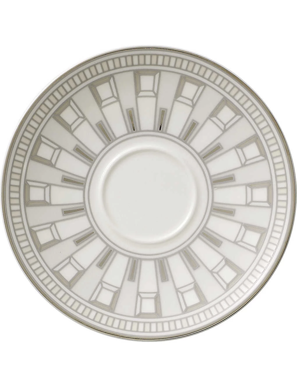 VILLEROY & BOCH La Classica Contura Porcelain Espresso Saucer White 2 VILLEROY & BOCH La Classica Contura Porcelain Espresso Saucer White - Image 2