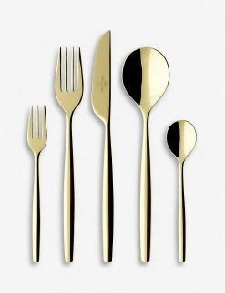VILLEROY & BOCH MetroChic D'Or Gold-plated Stainless Steel 30-piece Cutlery Set