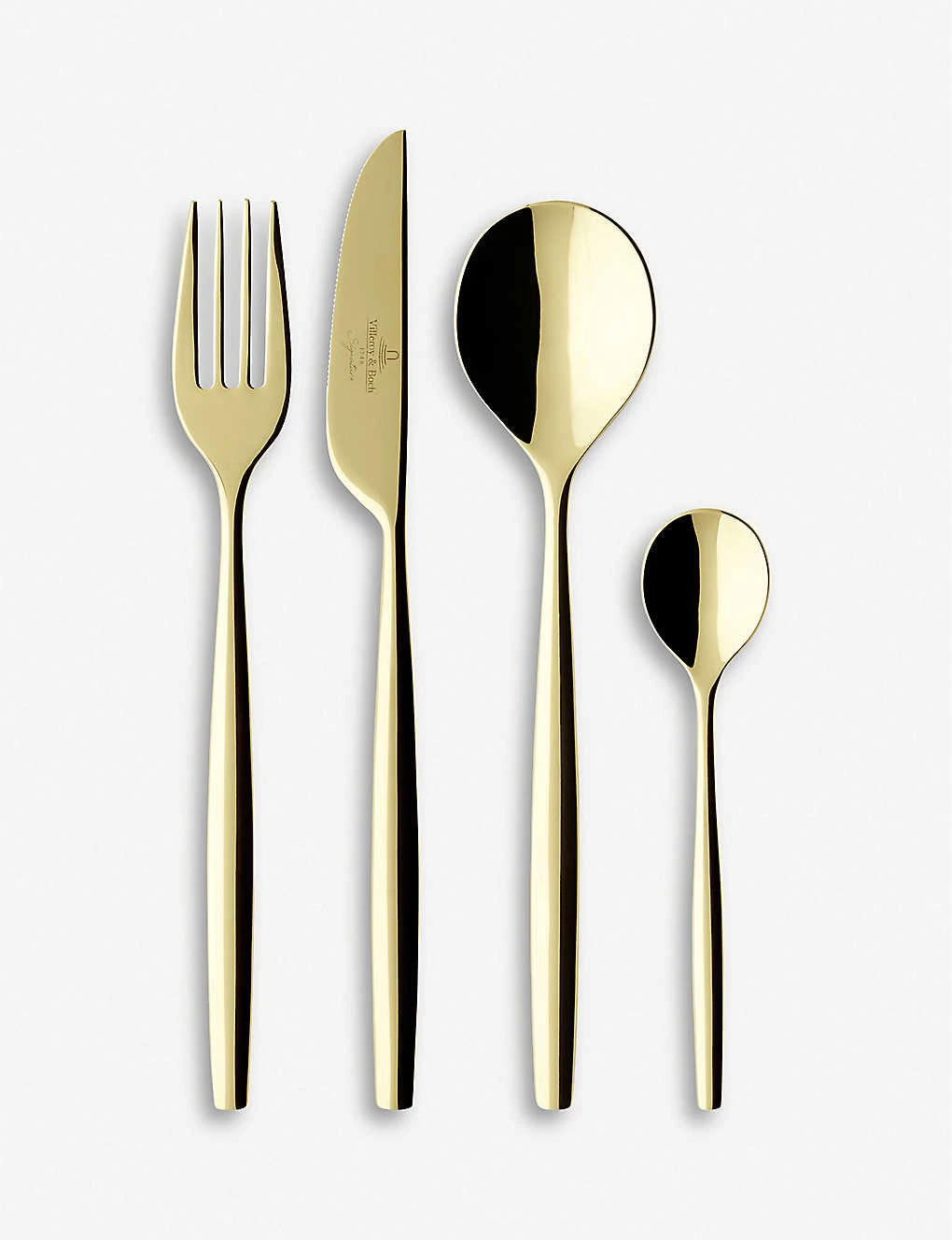 VILLEROY & BOCH MetroChic D'Or Gold-plated Stainless Steel 70-piece Cutlery Set 2 VILLEROY & BOCH MetroChic D'Or Gold-plated Stainless Steel 70-piece Cutlery Set - Image 2