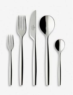 VILLEROY & BOCH MetroChic Stainless Steel Cutlery Set 30 Pieces Silver