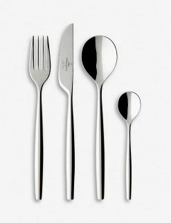 VILLEROY & BOCH Metrochic 24 Piece Stainless Steel Cutlery Set Silver