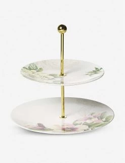 VILLEROY & BOCH Quinsai Garden Gifts Porcelain Cake Stand Multi