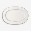 VILLEROY & BOCH Anmut Gold Porcelain Oval Platter 41cm White