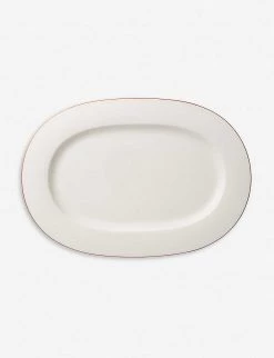 VILLEROY & BOCH Anmut Rosewood Oval Platter 41cm White