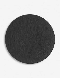 VILLEROY & BOCH Manufacture Rock Porcelain Gourmet Plate 31cm Black