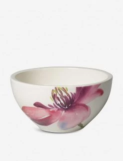 VILLEROY & BOCH Artesano Flower Art Bowl Rose Blue Green