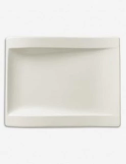 VILLEROY & BOCH NewWave Rectangular Porcelain Breakfast Plate 26cm