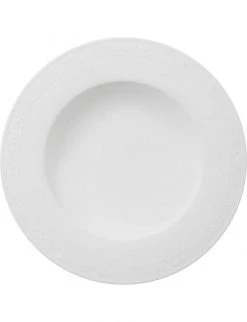 VILLEROY & BOCH White Pearl Porcelain Deep Plate 24cm
