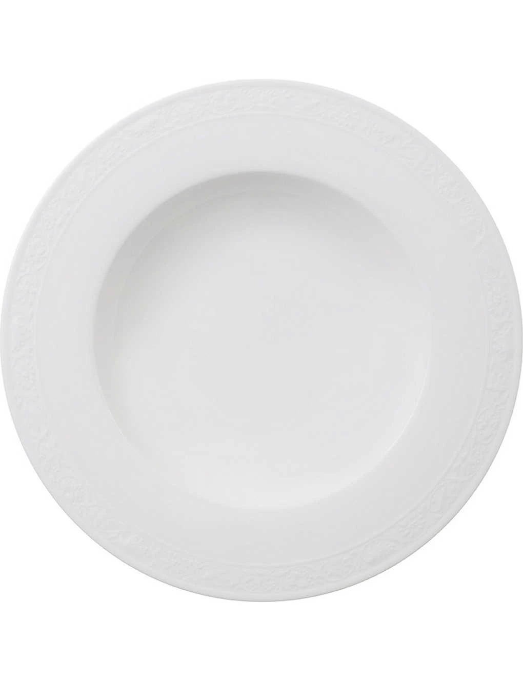 VILLEROY & BOCH White Pearl Porcelain Deep Plate 24cm 1 VILLEROY & BOCH White Pearl Porcelain Deep Plate 24cm