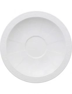 VILLEROY & BOCH White Pearl Porcelain Saucer Breakfast Cup 18cm